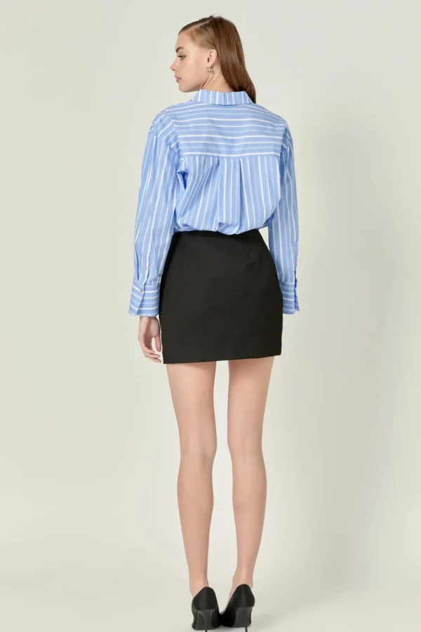 ENDLESS ROSE Skirts | Tops*- Twill Mini Skirt BLACK