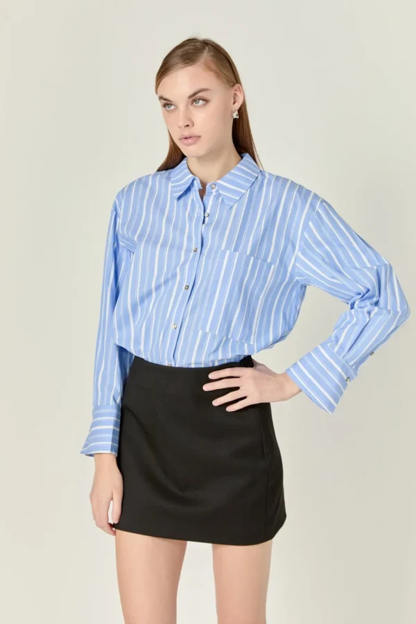 ENDLESS ROSE Skirts | Tops*- Twill Mini Skirt BLACK