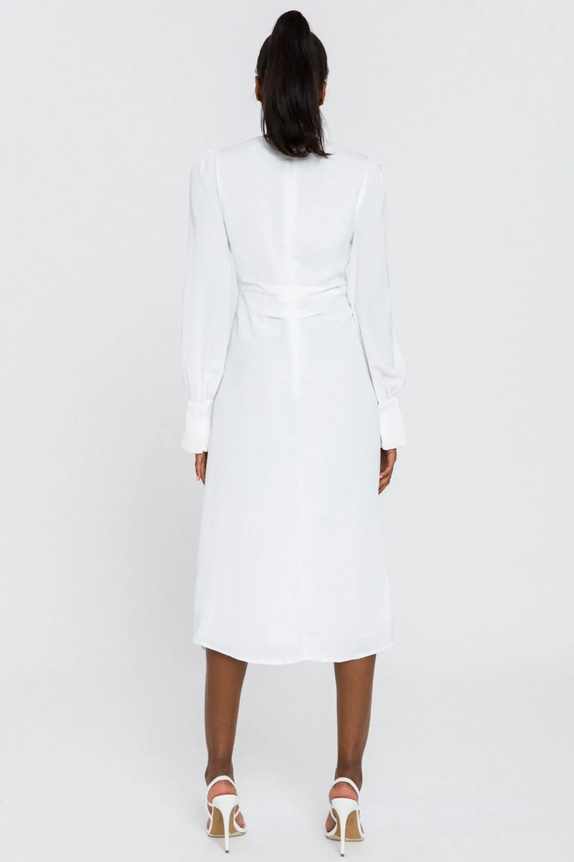 endless_rose__twist_front_2.webp ENDLESS ROSE Tops*- Twist Front Midi Dress IVORY