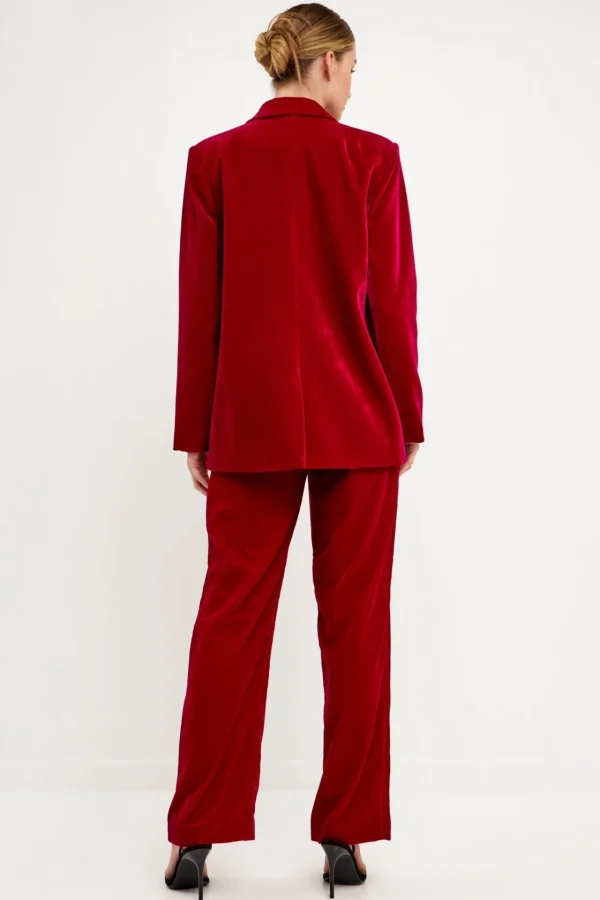 ENDLESS ROSE Blazers | Tops*- Velvet Blazer