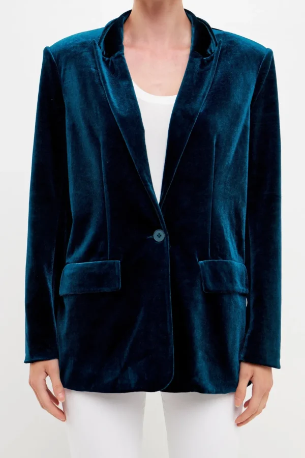 ENDLESS ROSE Blazers | Tops*- Velvet Blazer