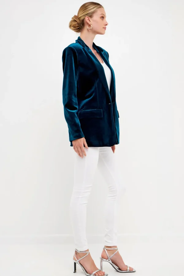 ENDLESS ROSE Blazers | Tops*- Velvet Blazer