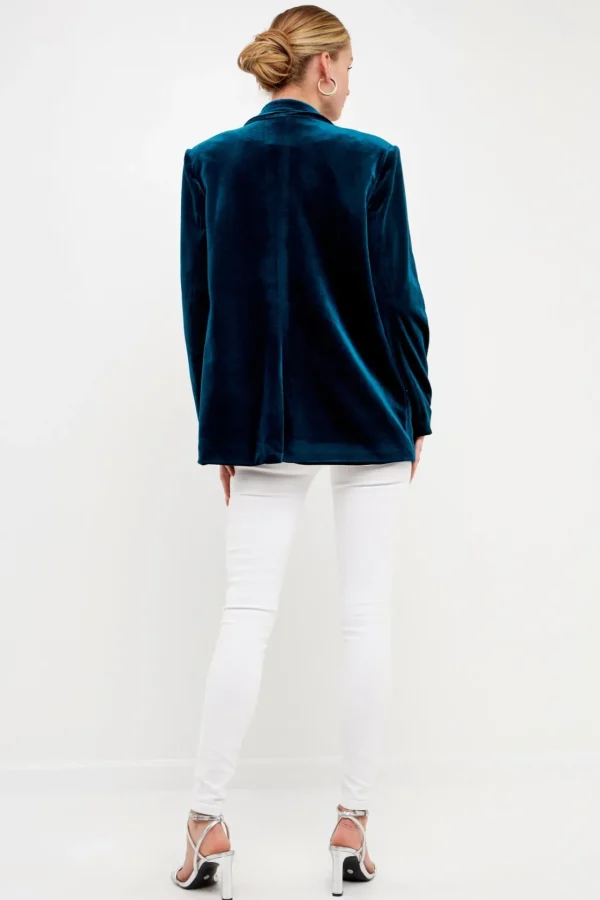 ENDLESS ROSE Blazers | Tops*- Velvet Blazer