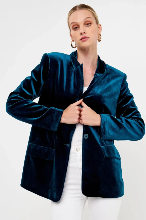 ENDLESS ROSE Blazers | Tops*- Velvet Blazer
