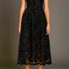 ENDLESS ROSE Lace Dresses | Tops*- Velvet Lace Midi Dress