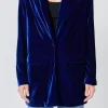 ENDLESS ROSE Blazers | Tops*- Velvet Loose Fit Blazer