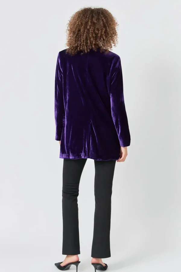 ENDLESS ROSE Blazers | Tops*- Velvet Loose Fit Blazer