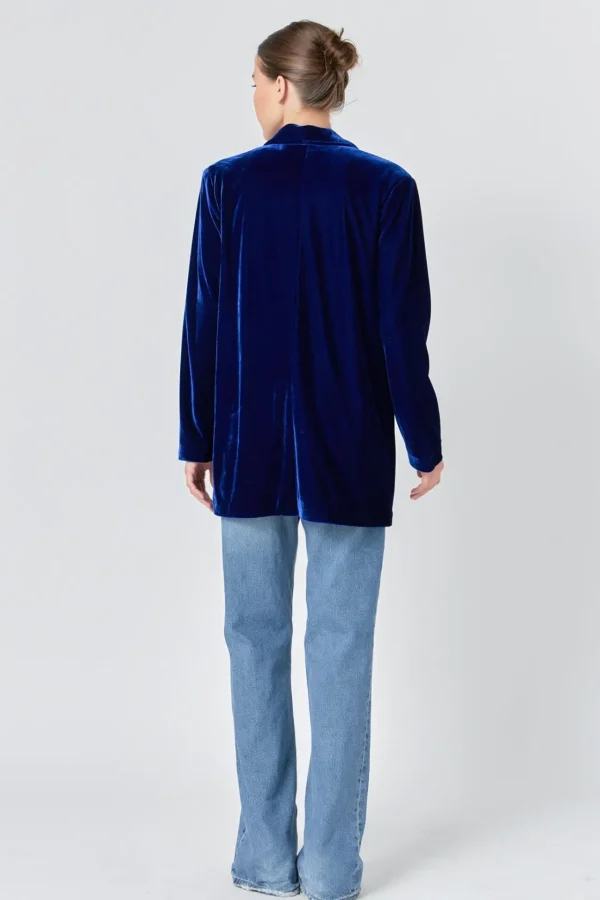 ENDLESS ROSE Blazers | Tops*- Velvet Loose Fit Blazer