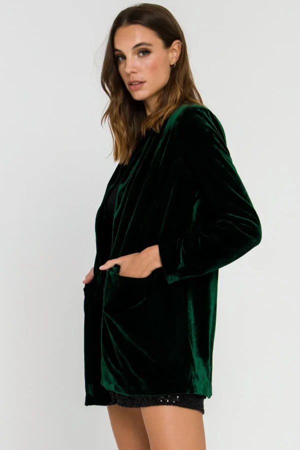 ENDLESS ROSE Blazers | Tops*- Velvet Loose Fit Blazer