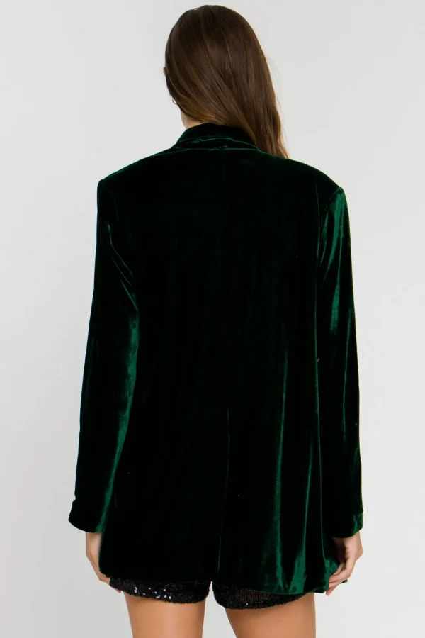 ENDLESS ROSE Blazers | Tops*- Velvet Loose Fit Blazer