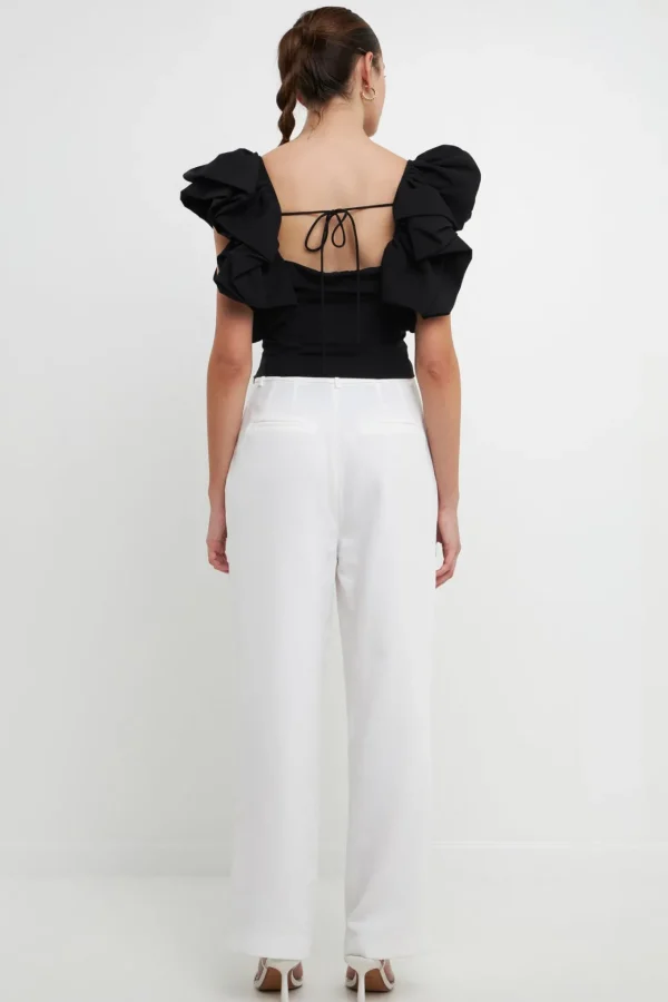 ENDLESS ROSE Tops*- Voluminous Tube Top BLACK