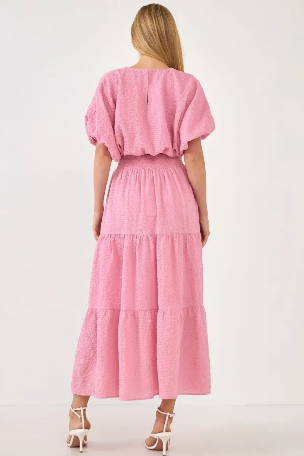 ENDLESS ROSE Tops*- Voluminous Textured Cropped Top