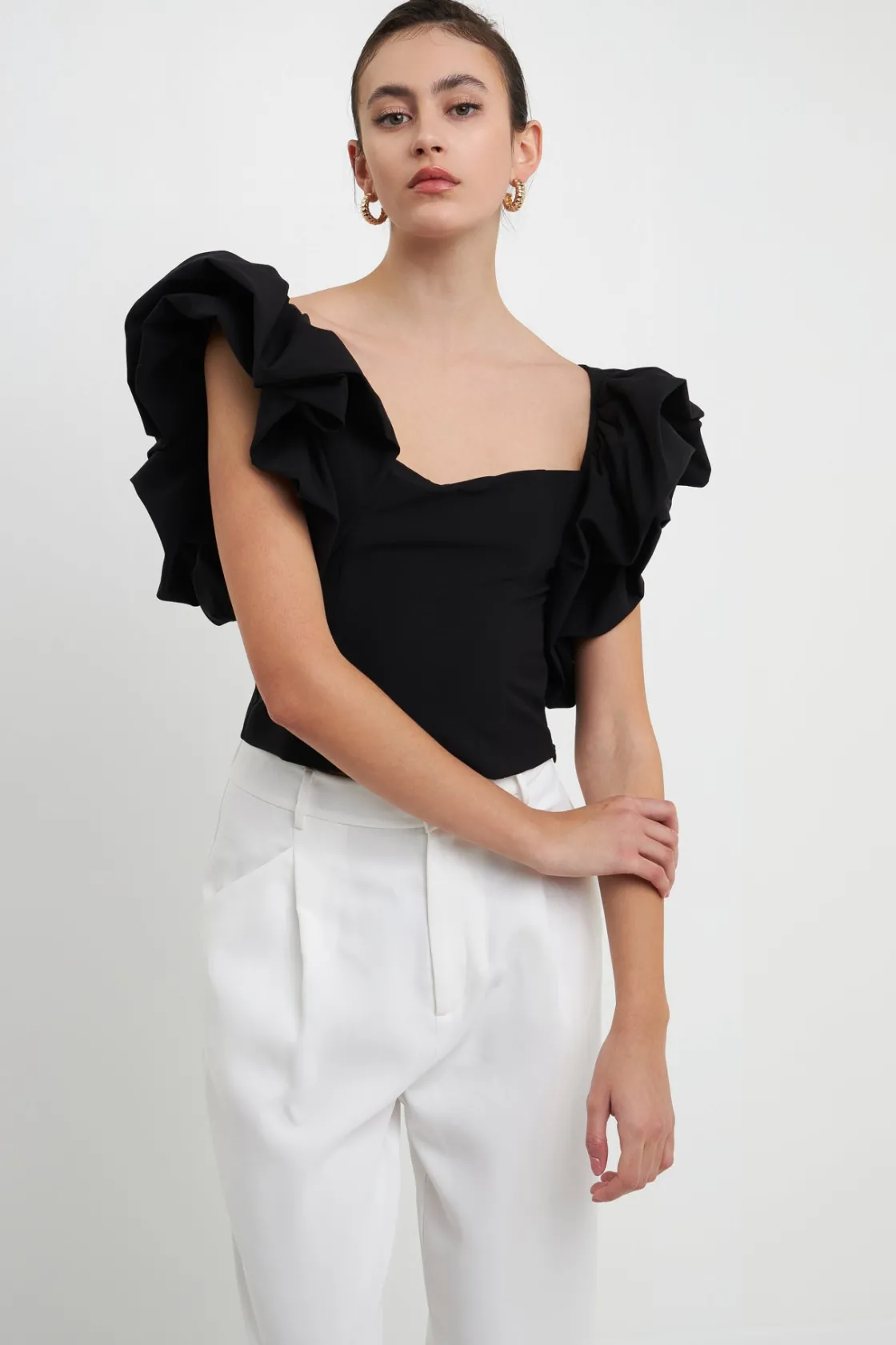 endless_rose__voluminous__3-1.webp ENDLESS ROSE Tops*- Voluminous Tube Top BLACK