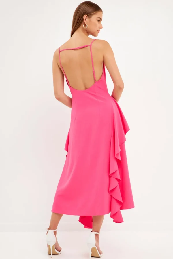 ENDLESS ROSE Tops*- Waterfall Maxi Dress PINK