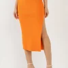 ENDLESS ROSE Skirts | Tops*- Women Knit Skirt ORANGE