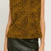 ENDLESS ROSE Tops*- Women Knit T-Shirt BROWNMULTI