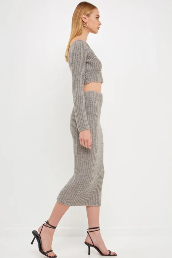 ENDLESS ROSE Sweaters & Knits | Tops*- Women's Cropped Long Sleeve Sweater
