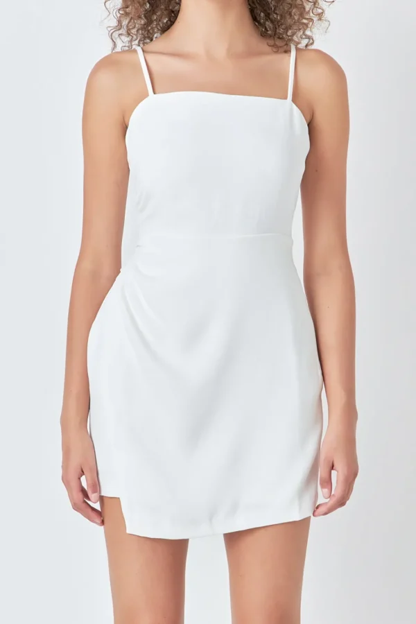 ENDLESS ROSE Bodycon Dresses | Tops*- Wrapped Detail Mini Dress IVORY