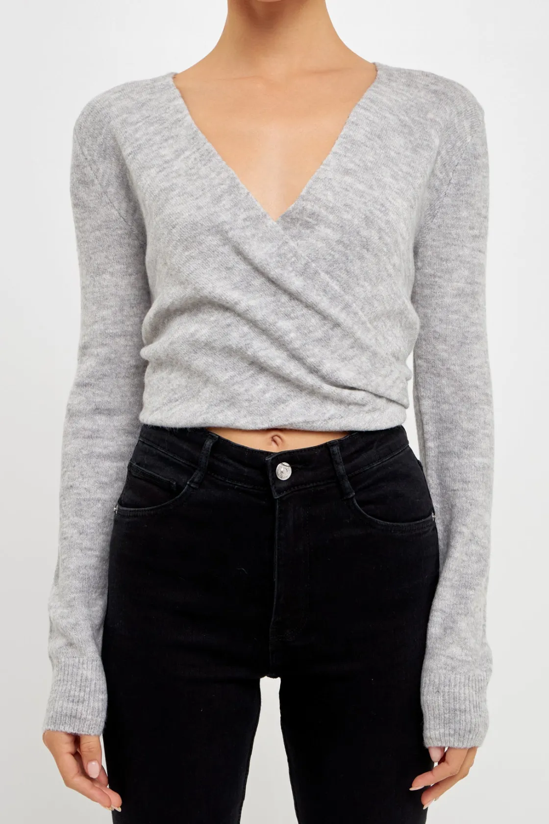 endless_rose__wrapped_kni_0.webp ENDLESS ROSE Tops*- Wrapped Knit Top