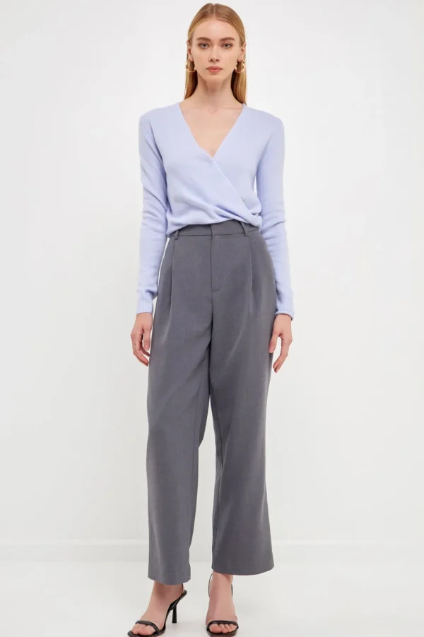 ENDLESS ROSE Tops*- Wrapped Knit Top