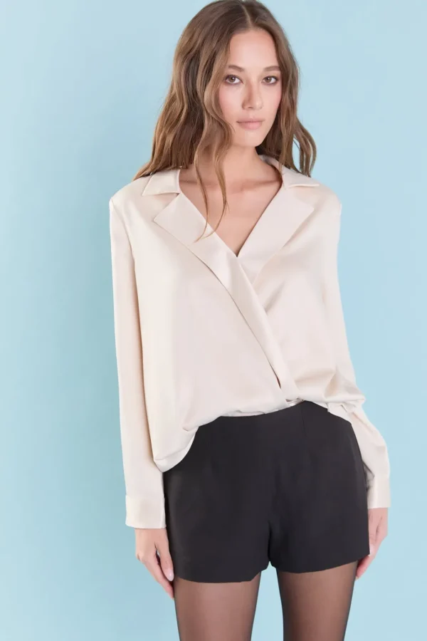 ENDLESS ROSE Shirts & Blouses | Tops*- Wrapped Satin Blouse
