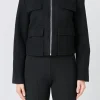 ENDLESS ROSE Jackets & Coats | Tops*- Zip Up Jacket BLACK