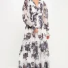 ENDLESS ROSE White Dresses | Print Takeaway*-Floral Print Midi Dress WHITE