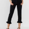 ENDLESS ROSE Pants | Tops*-Frilled Trousers BLACK