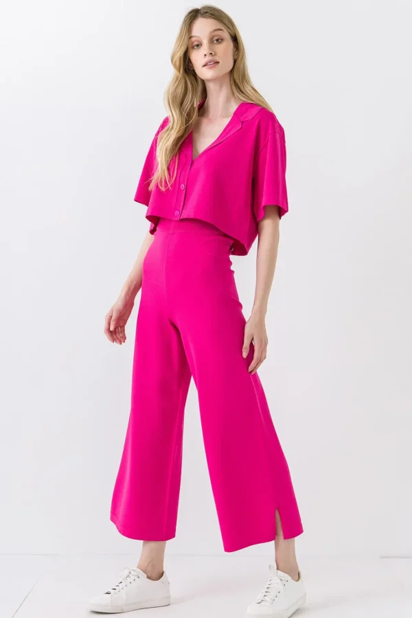 ENDLESS ROSE Loungewear | Sweaters & Knits*-Lounge Wear Knit Pants MAGENTA