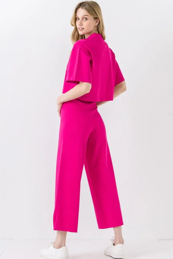 ENDLESS ROSE Loungewear | Sweaters & Knits*-Lounge Wear Knit Pants MAGENTA