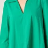 ENGLISH FACTORY White Dresses | Tops*- A-Line Kaftan Collar Dress