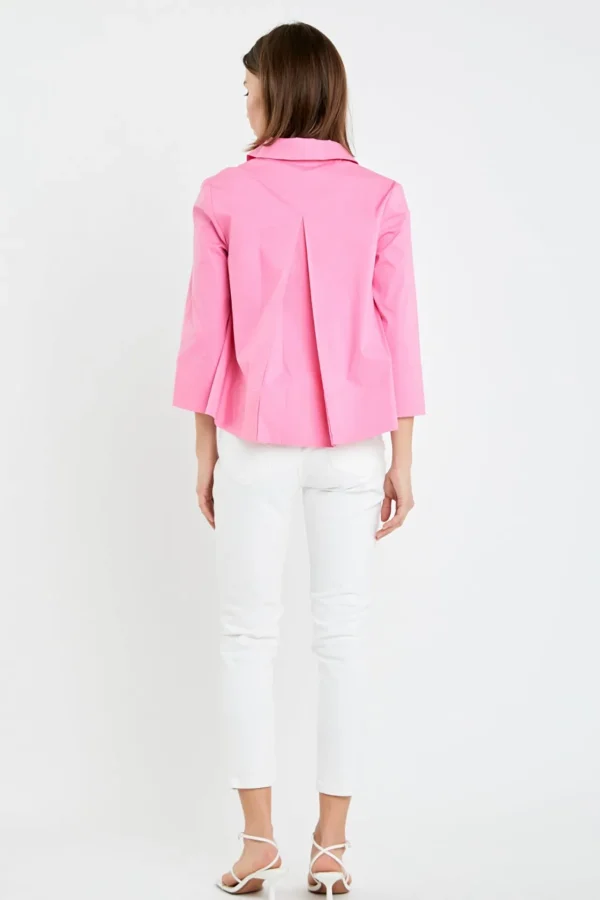 ENGLISH FACTORY Tops*- A-Line Kaftan Collar Top