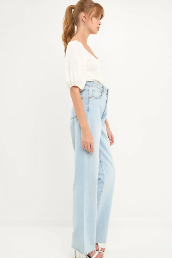 ENGLISH FACTORY Sweaters & Knits | Tops*- All Knitdown Top WHITE