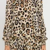 ENGLISH FACTORY Tops*- Animal Print Blouse MULTI