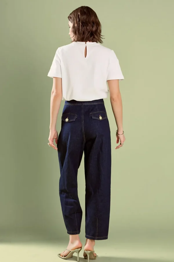 ENGLISH FACTORY Tops*- Annabelle Beaded Bow Tee