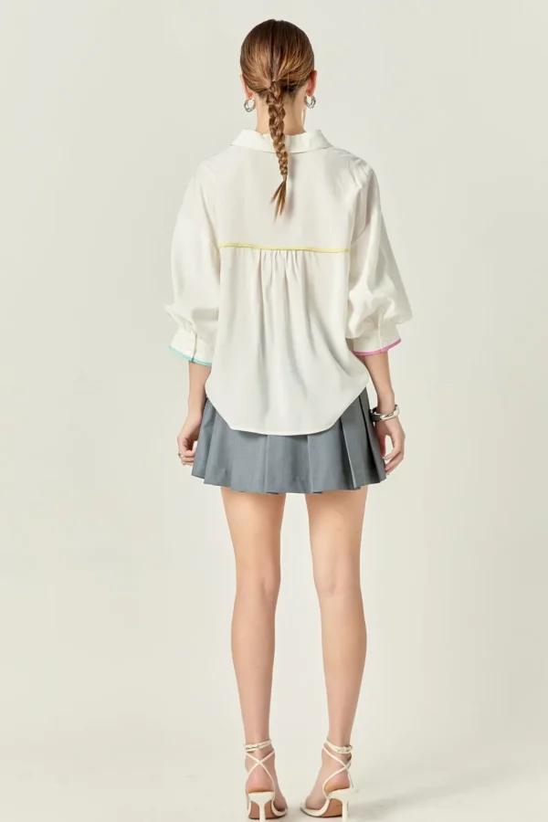 ENGLISH FACTORY Shirts & Blouses | Tops*- Anne Colorblock Shirt MULTI