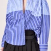 ENGLISH FACTORY Shirts & Blouses | Tops*- Aubrey Colorblock Stripe Shirt