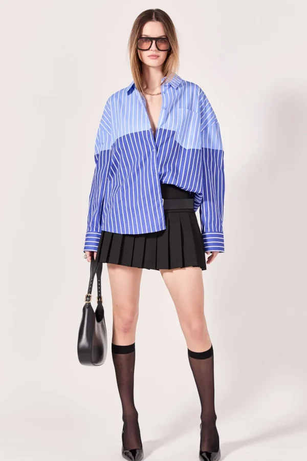 ENGLISH FACTORY Shirts & Blouses | Tops*- Aubrey Colorblock Stripe Shirt
