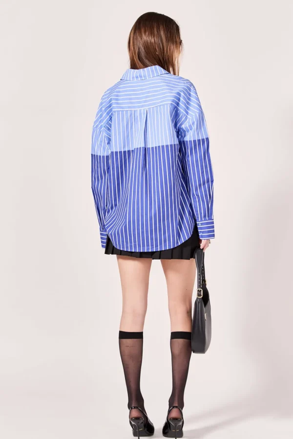 ENGLISH FACTORY Shirts & Blouses | Tops*- Aubrey Colorblock Stripe Shirt