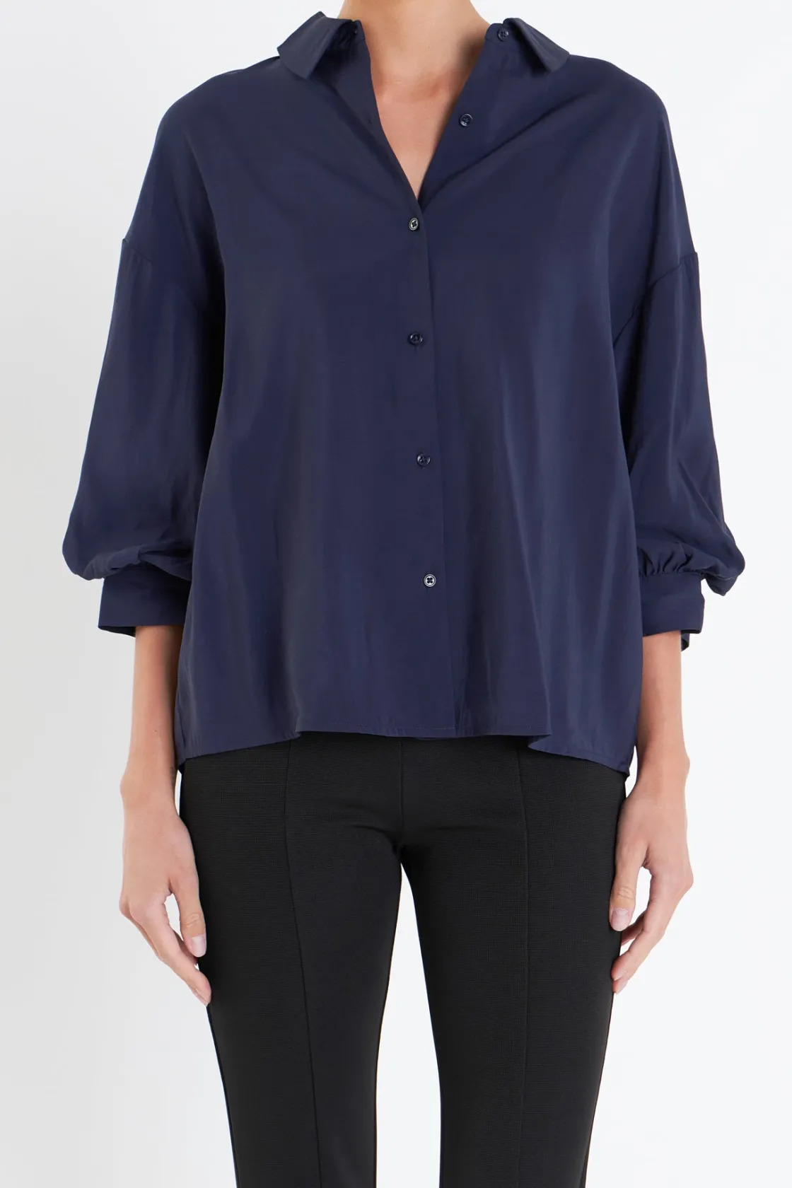 english_factory__balloon__0-1.webp ENGLISH FACTORY Shirts & Blouses | Tops*- Balloon Sleeve Blouse