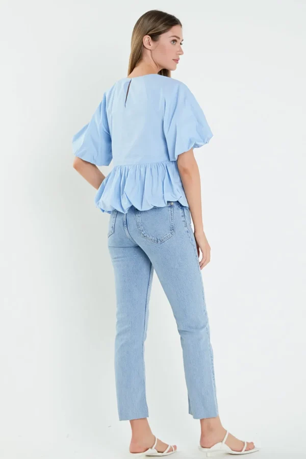 ENGLISH FACTORY Tops*- Balloon Poplin Top