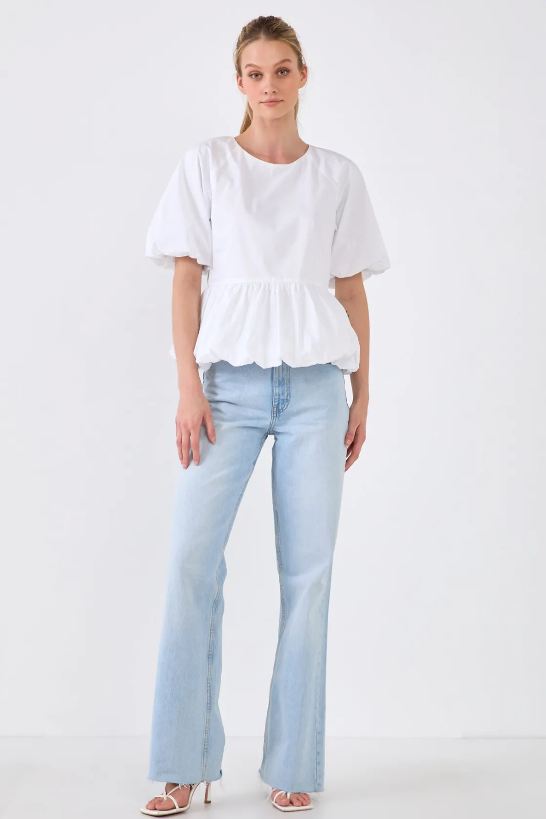 english_factory__balloon__14.webp ENGLISH FACTORY Tops*- Balloon Poplin Top