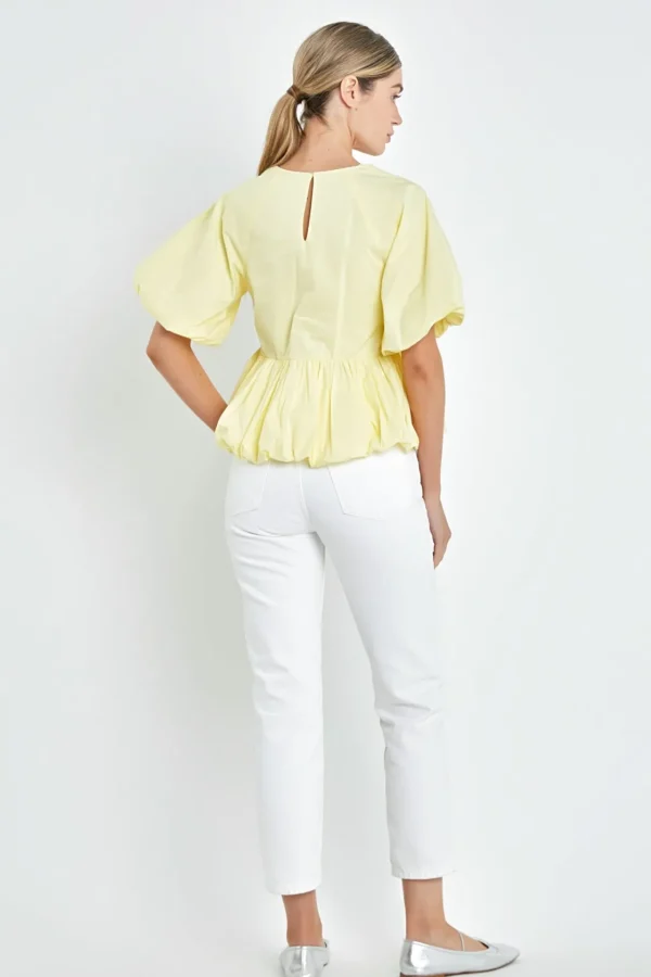 ENGLISH FACTORY Tops*- Balloon Poplin Top