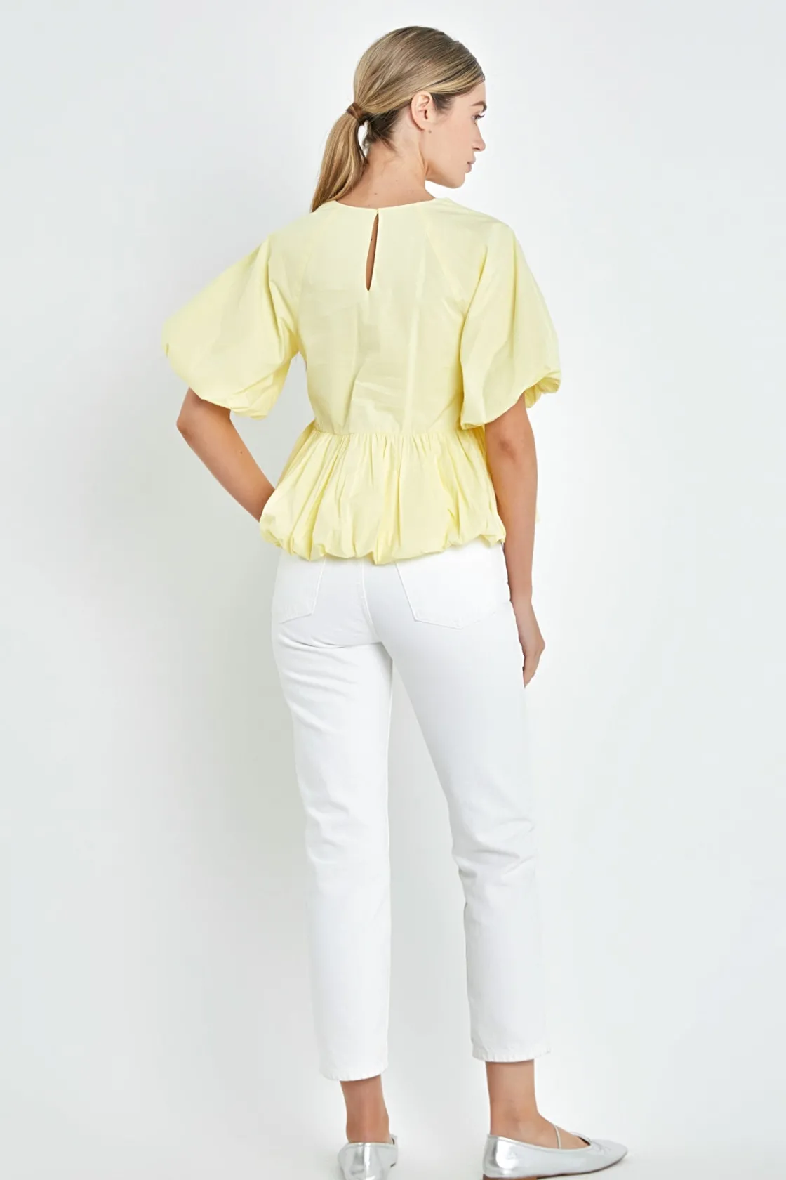 english_factory__balloon__2.webp ENGLISH FACTORY Tops*- Balloon Poplin Top