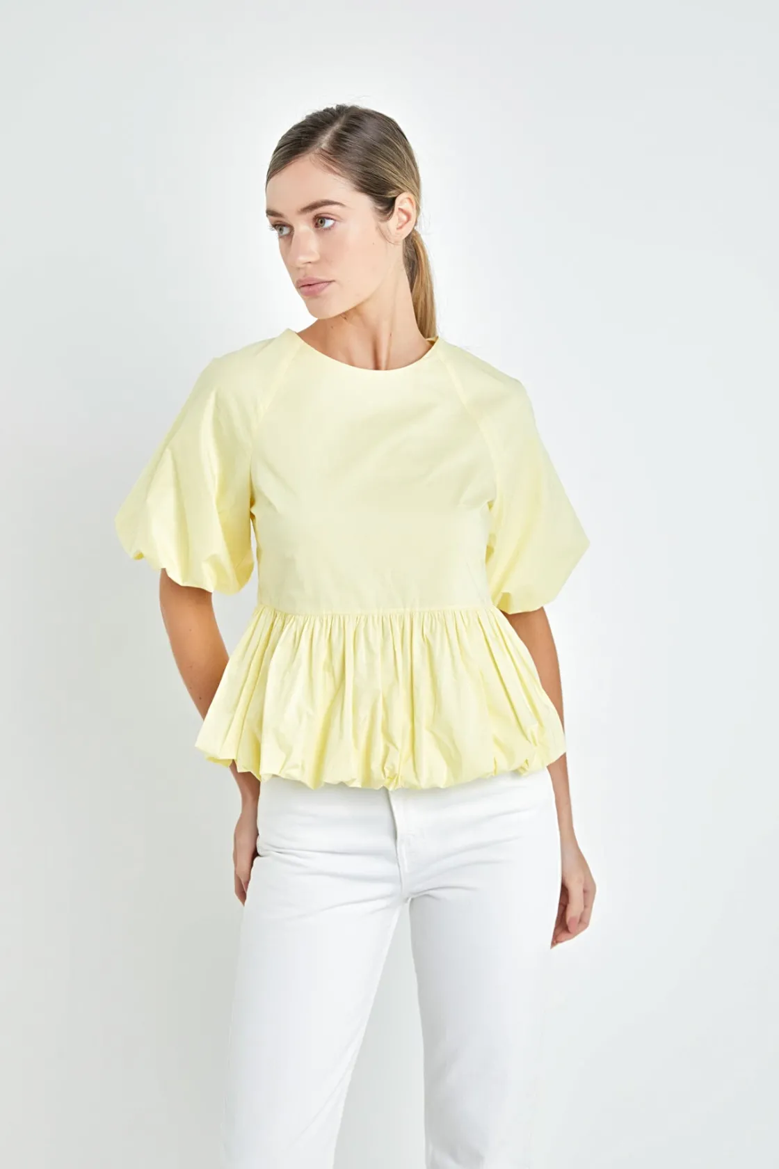 english_factory__balloon__3.webp ENGLISH FACTORY Tops*- Balloon Poplin Top