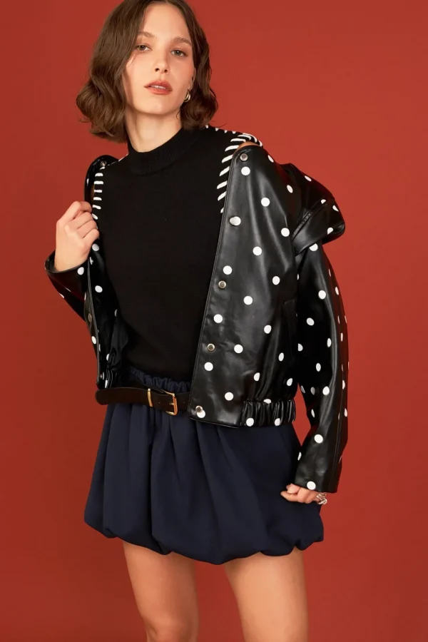 ENGLISH FACTORY Matching Sets | Skirts*- Balloon Mini Skirt NAVY
