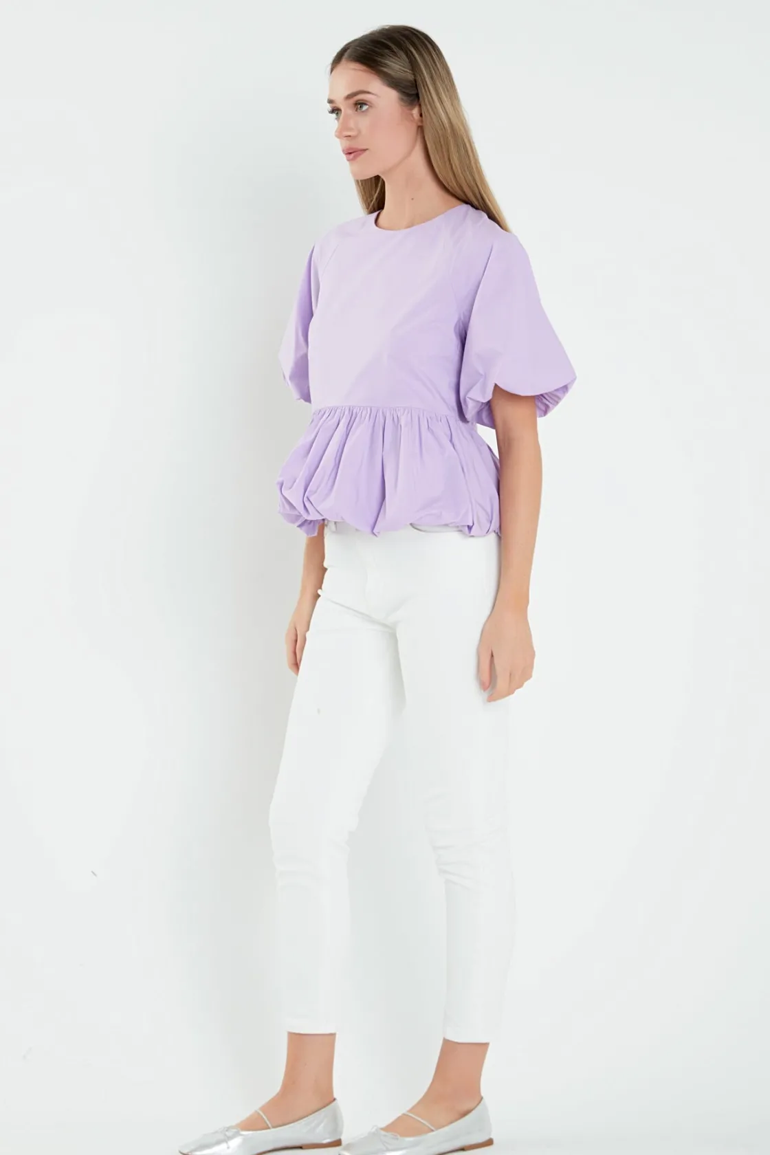 english_factory__balloon__6.webp ENGLISH FACTORY Tops*- Balloon Poplin Top