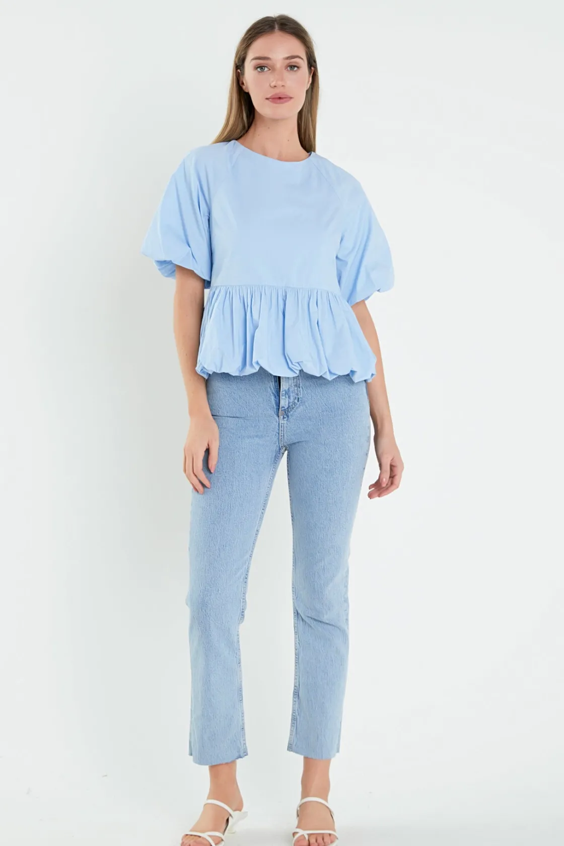 english_factory__balloon__9.webp ENGLISH FACTORY Tops*- Balloon Poplin Top