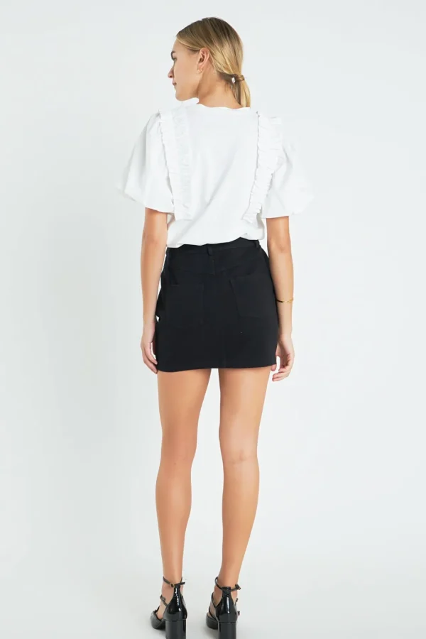 ENGLISH FACTORY Denim | Skirts*- Basic Denim Mini Skirt