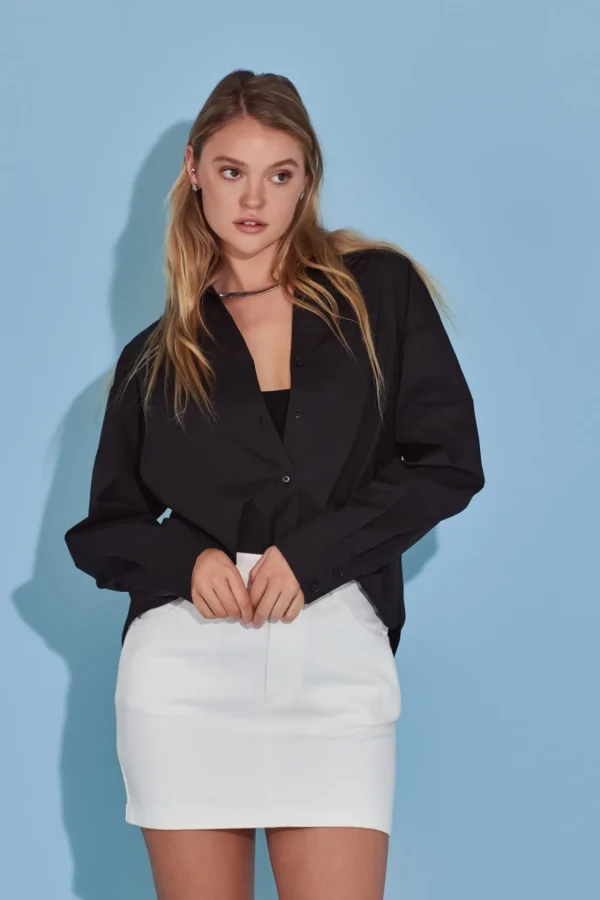 ENGLISH FACTORY Denim | Skirts*- Basic Denim Mini Skirt
